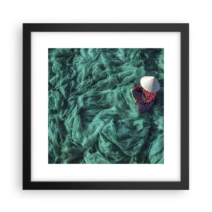 Plakat i sort ramme - I et hav af lys - 30x30 cm