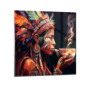 Billede på glas - Et magisk ritual - 60x60 cm