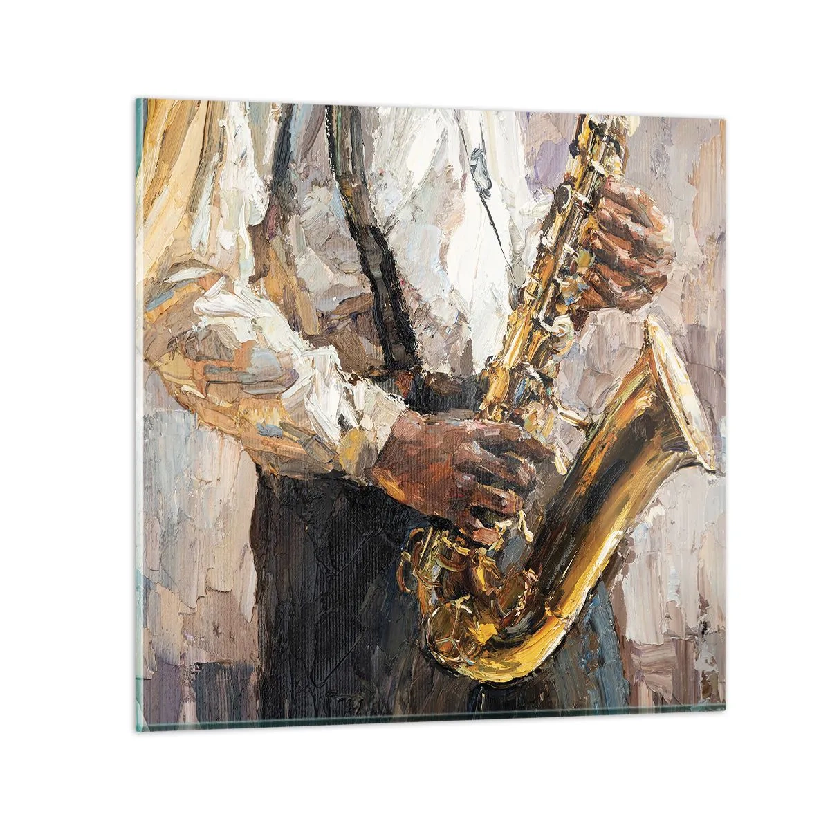 Billede på glas - Tid til at gå solo - 30x30 cm