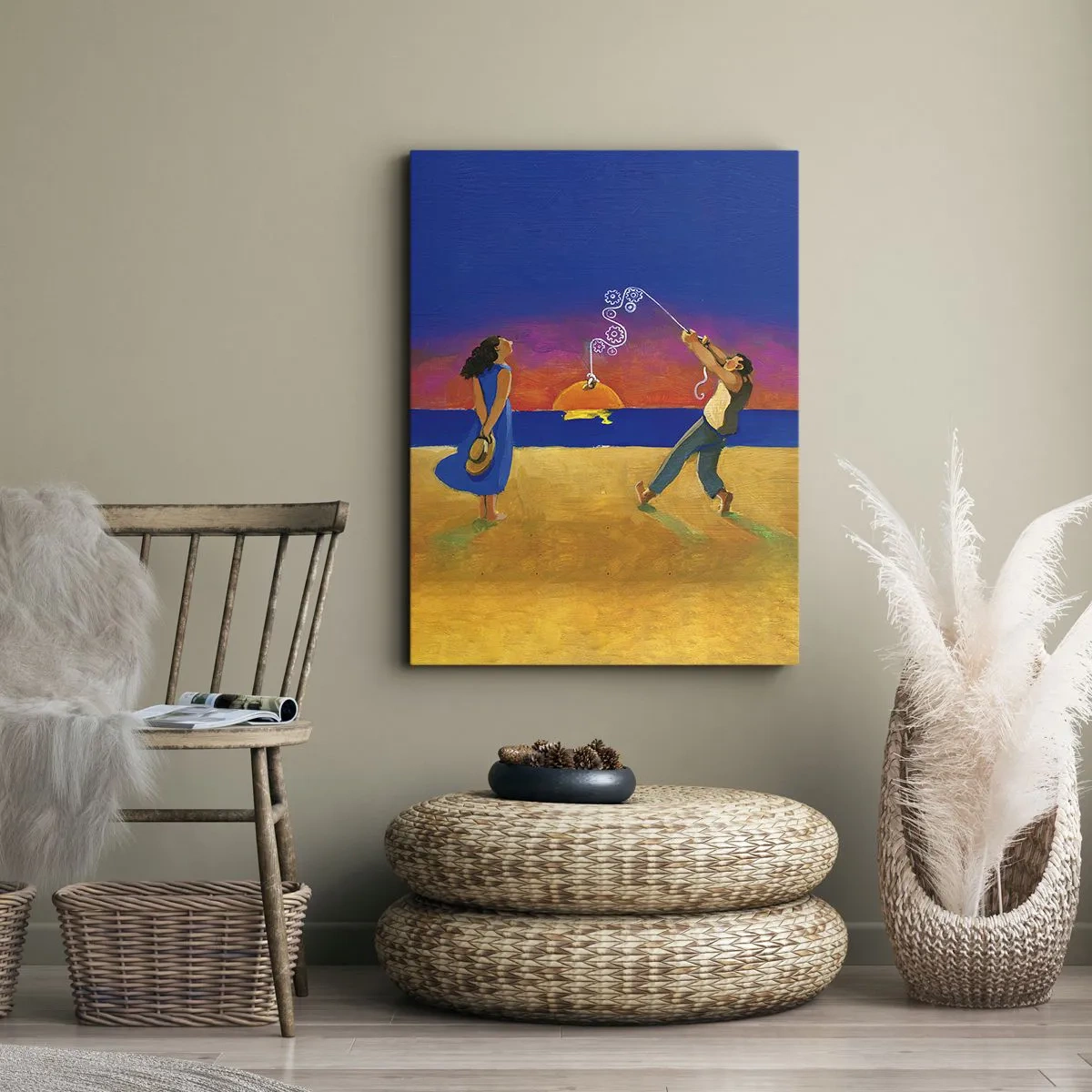 Lærredstryk - Billede på lærred - Mere end en stjerne fra himlen - 50x70 cm