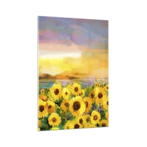 Billede på glas - Selve solen er steget ned på jorden - 70x100 cm