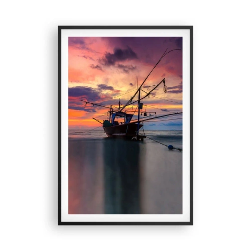 Plakat i sort ramme - En eksotisk aften - 61x91 cm