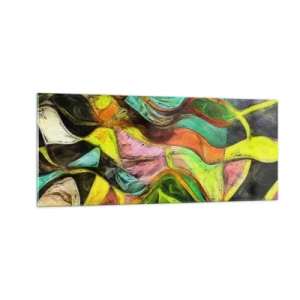 Billede på glas - Bevægelse er liv - 100x40 cm