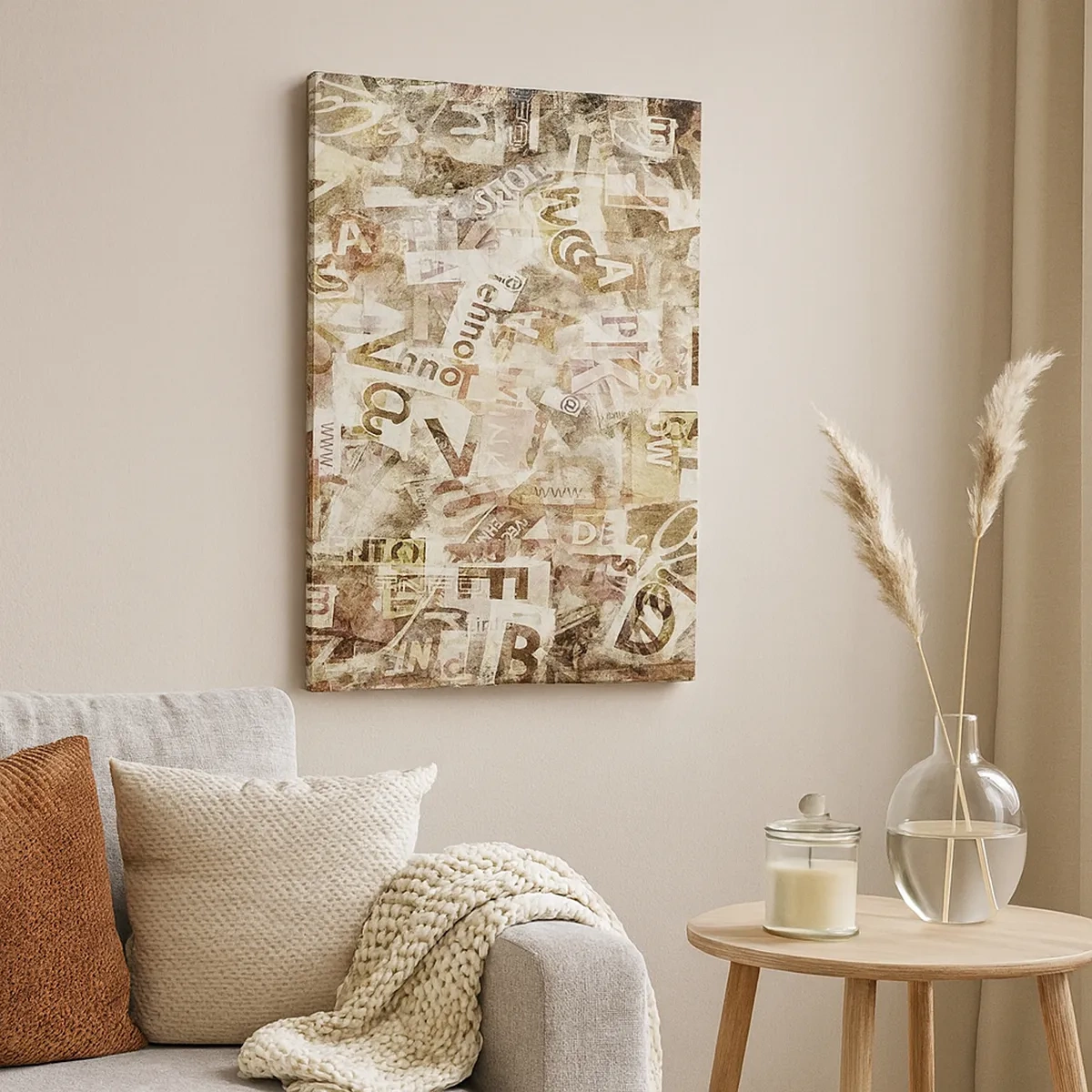 Lærredstryk - Billede på lærred - Jeg forener snakkehovederne - 50x70 cm