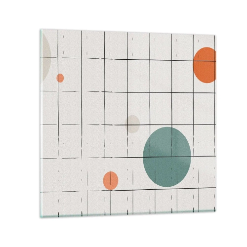 Billede på glas - Fanget i en fælde. Os eller dem? - 60x60 cm