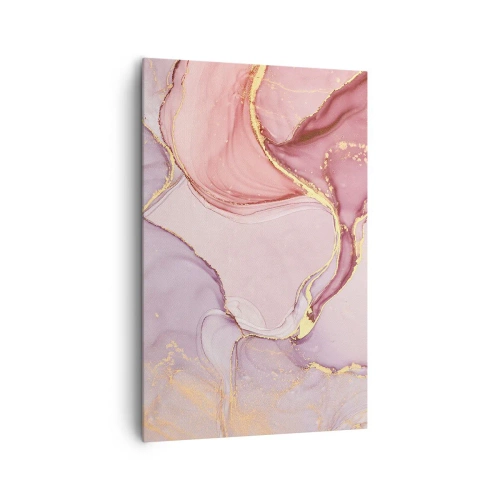 Lærredstryk - Billede på lærred - Et kærtegn af farver - 80x120 cm