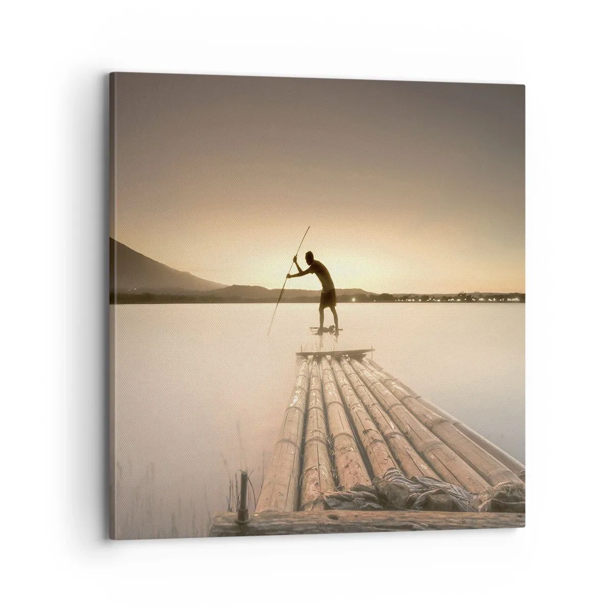 Lærredstryk - Billede på lærred - Før du hviler - 70x70 cm