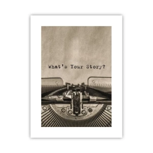 Plakat - Fortæl mig - 30x40 cm