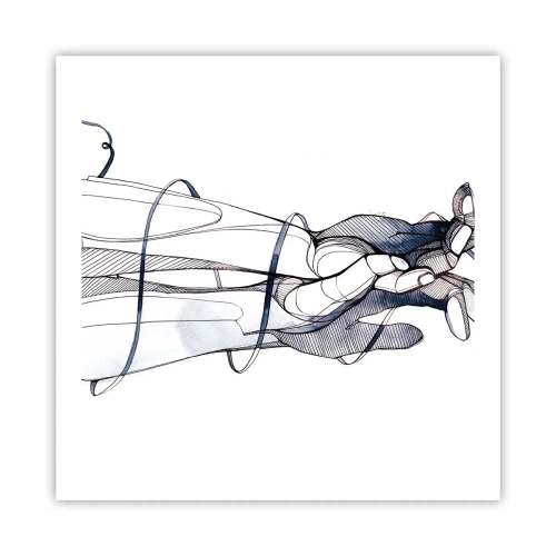Plakat - En undersøgelse af berøring - 60x60 cm