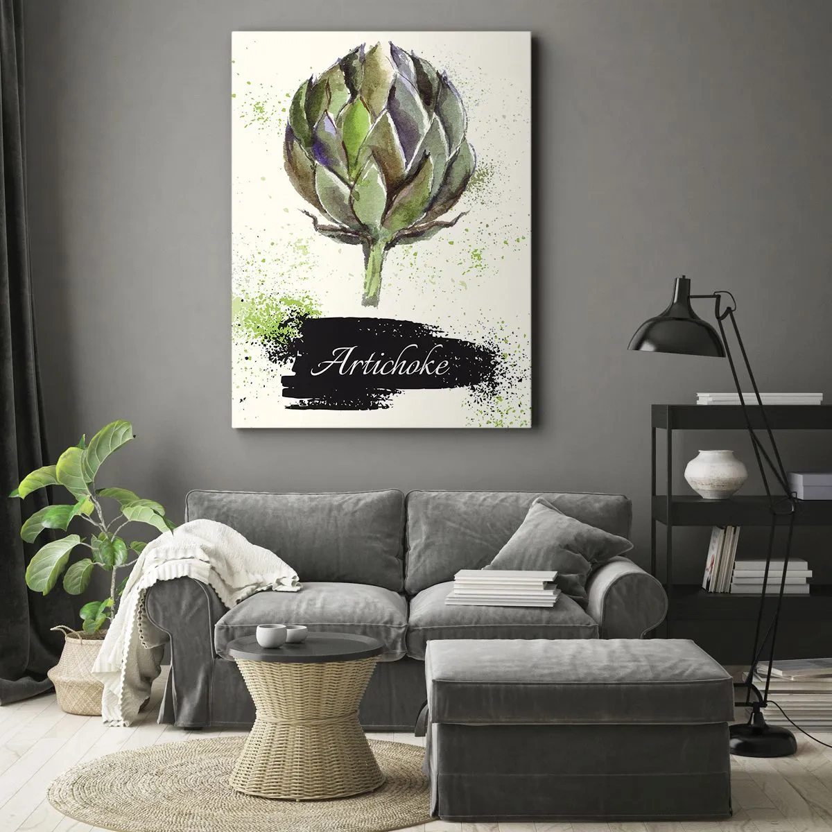 Lærredstryk - Billede på lærred - Eviva grøntsager! - 50x70 cm