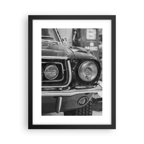 Plakat i sort ramme - Hård kørsel - 30x40 cm