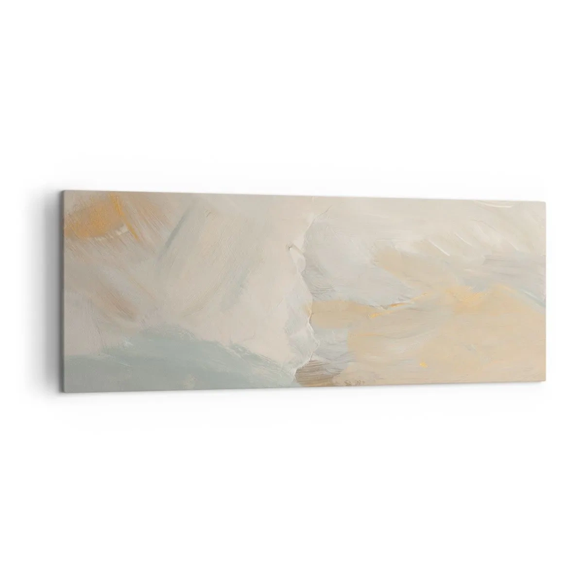 Lærredstryk - Billede på lærred - Abstraktion - blidhedens land - 140x50 cm