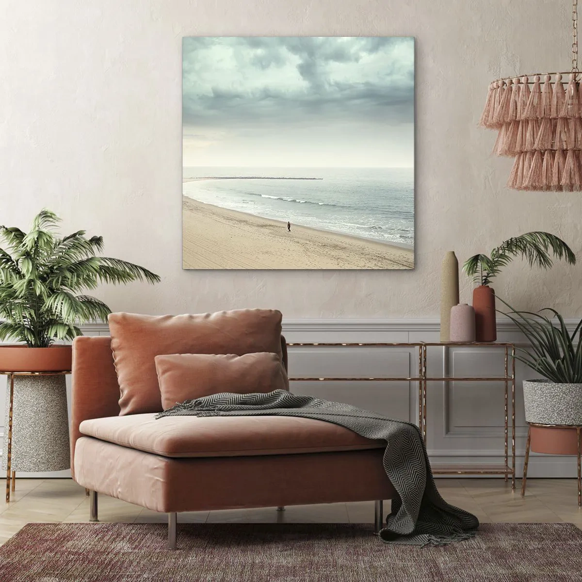 Lærredstryk - Billede på lærred - På jagt efter fred - 60x60 cm