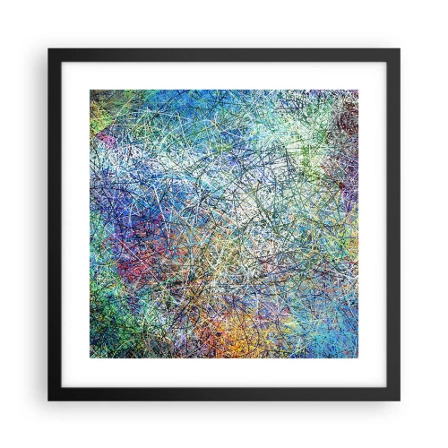 Plakat i sort ramme - Så enkelt er det ikke - 40x40 cm