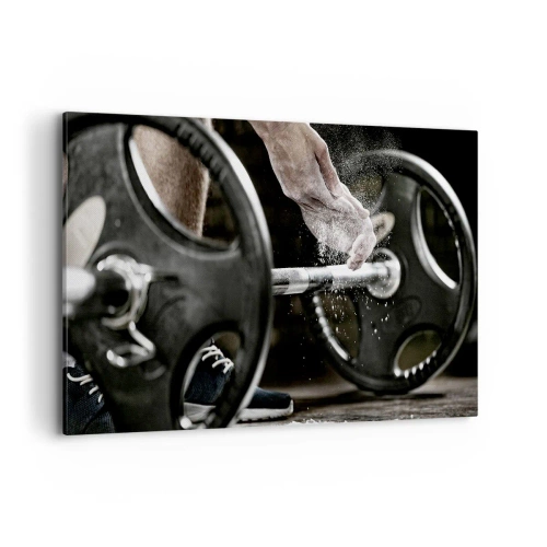 Lærredstryk - Billede på lærred - Udfordringen er taget imod! - 120x80 cm