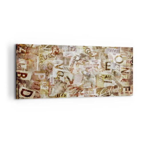 Lærredstryk - Billede på lærred - Jeg forener snakkehovederne - 100x40 cm
