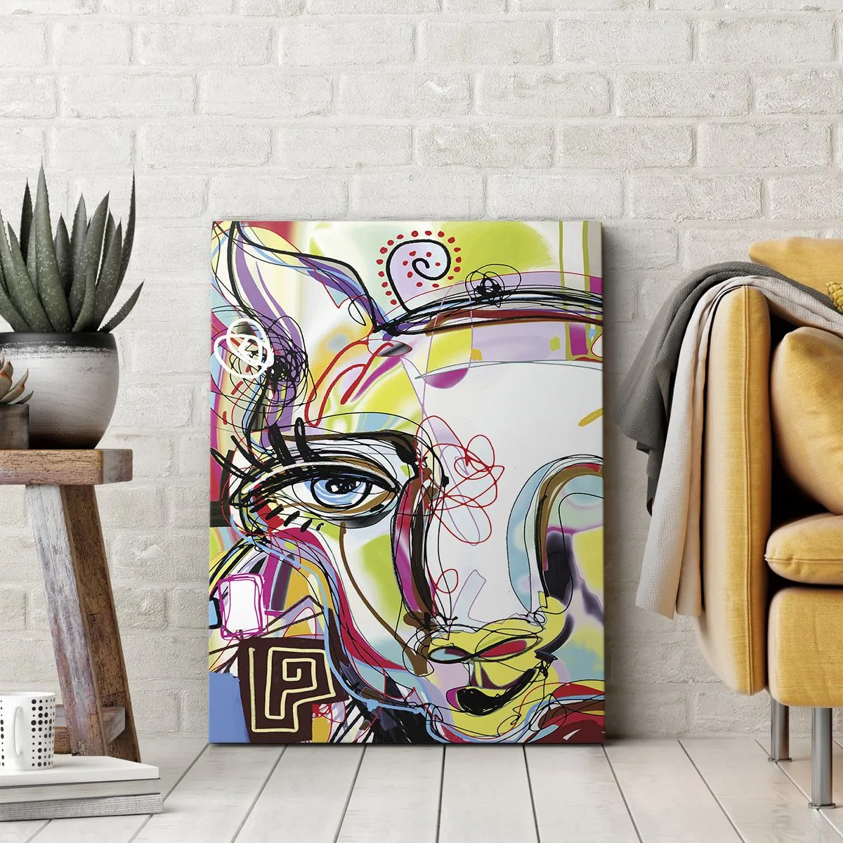 Lærredstryk - Billede på lærred - Rigdommen ved katteeksamen - 45x80 cm