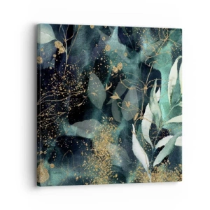 Lærredstryk - Billede på lærred - Fortryllet have - 30x30 cm