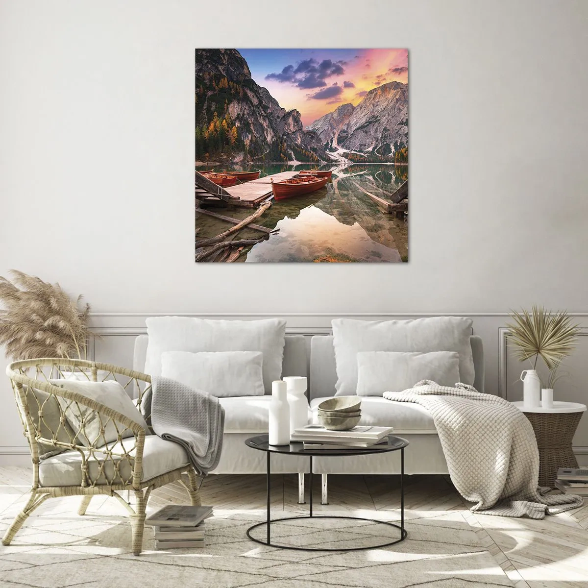 Billede på glas - Dagens løfte - 60x60 cm