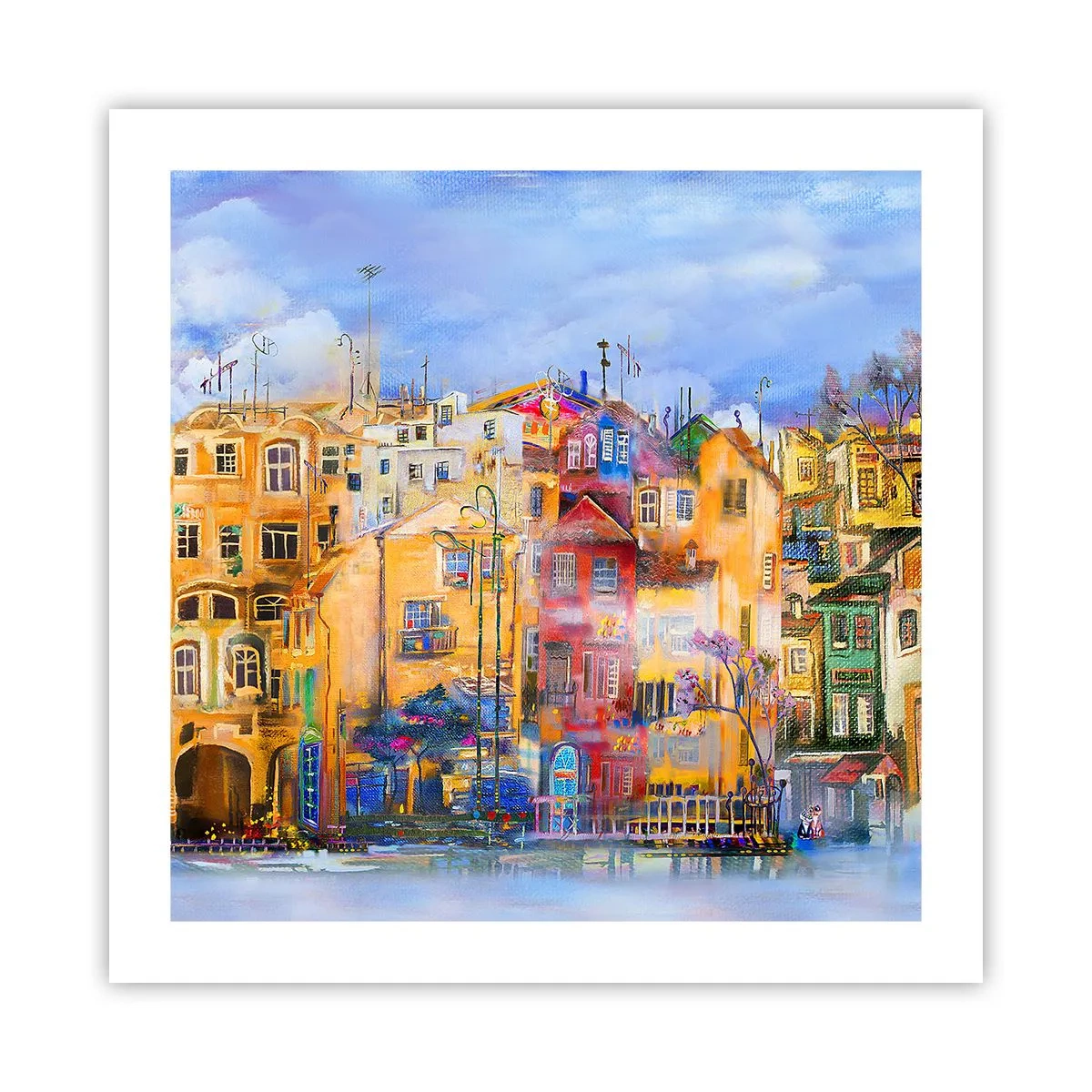 Plakat - Vi er sammen - 50x50 cm