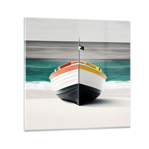 Billede på glas - På sin plads - 30x30 cm