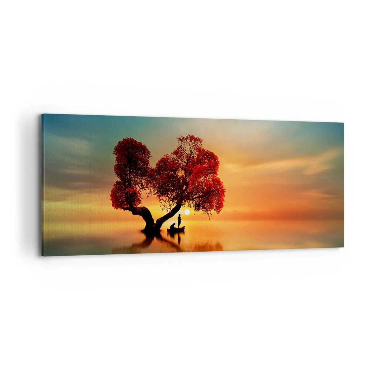 Lærredstryk - Billede på lærred - Fjern og tavs verdensløshed - 120x50 cm