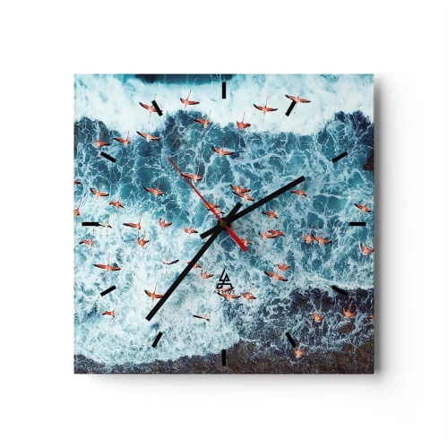 Vægur, Uret - Parade ved havet - 30x30 cm