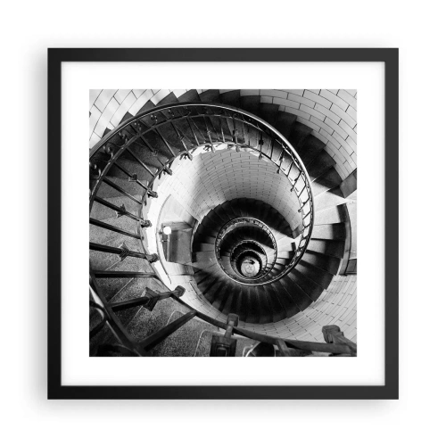 Plakat i sort ramme - Højt og højere - 40x40 cm