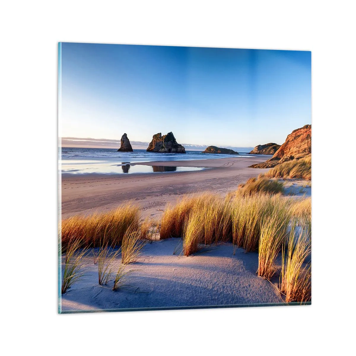 Billede på glas - For dem, der søger ro - 50x50 cm