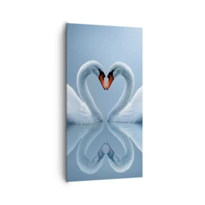 Lærredstryk - Billede på lærred - Tid til kærlighed - 65x120 cm