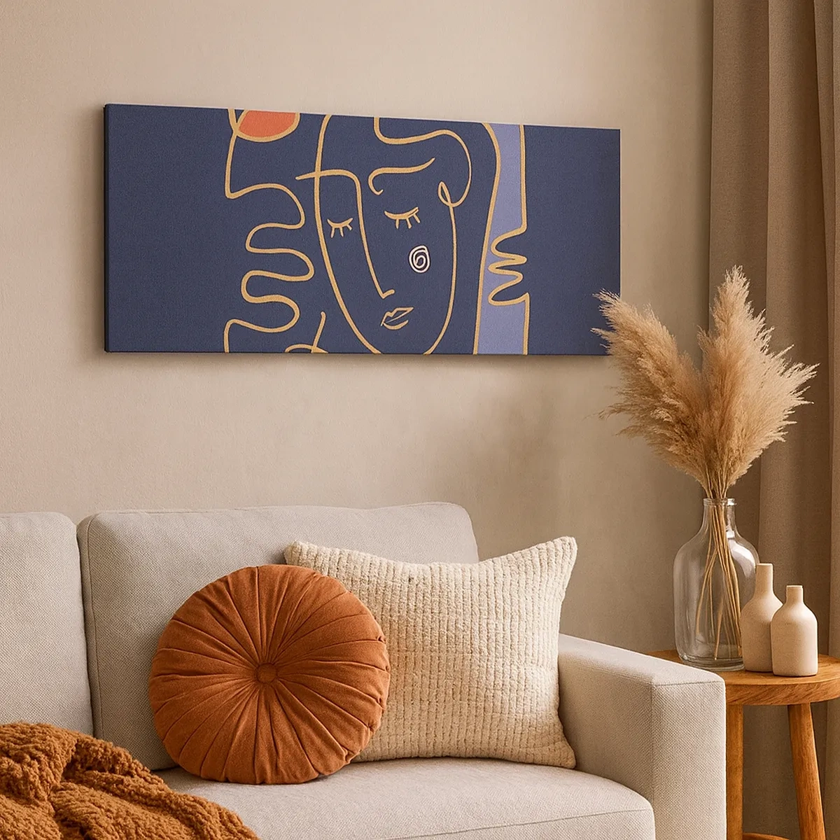 Lærredstryk - Billede på lærred - I drømmerier - 30x30 cm