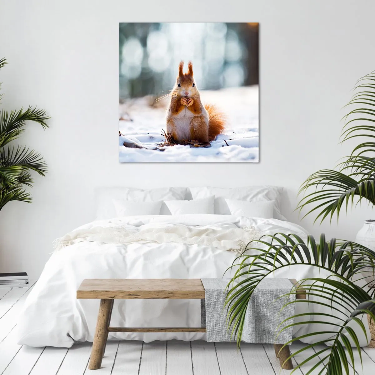 Lærredstryk - Billede på lærred - Og hvad kigger du på? - 40x40 cm