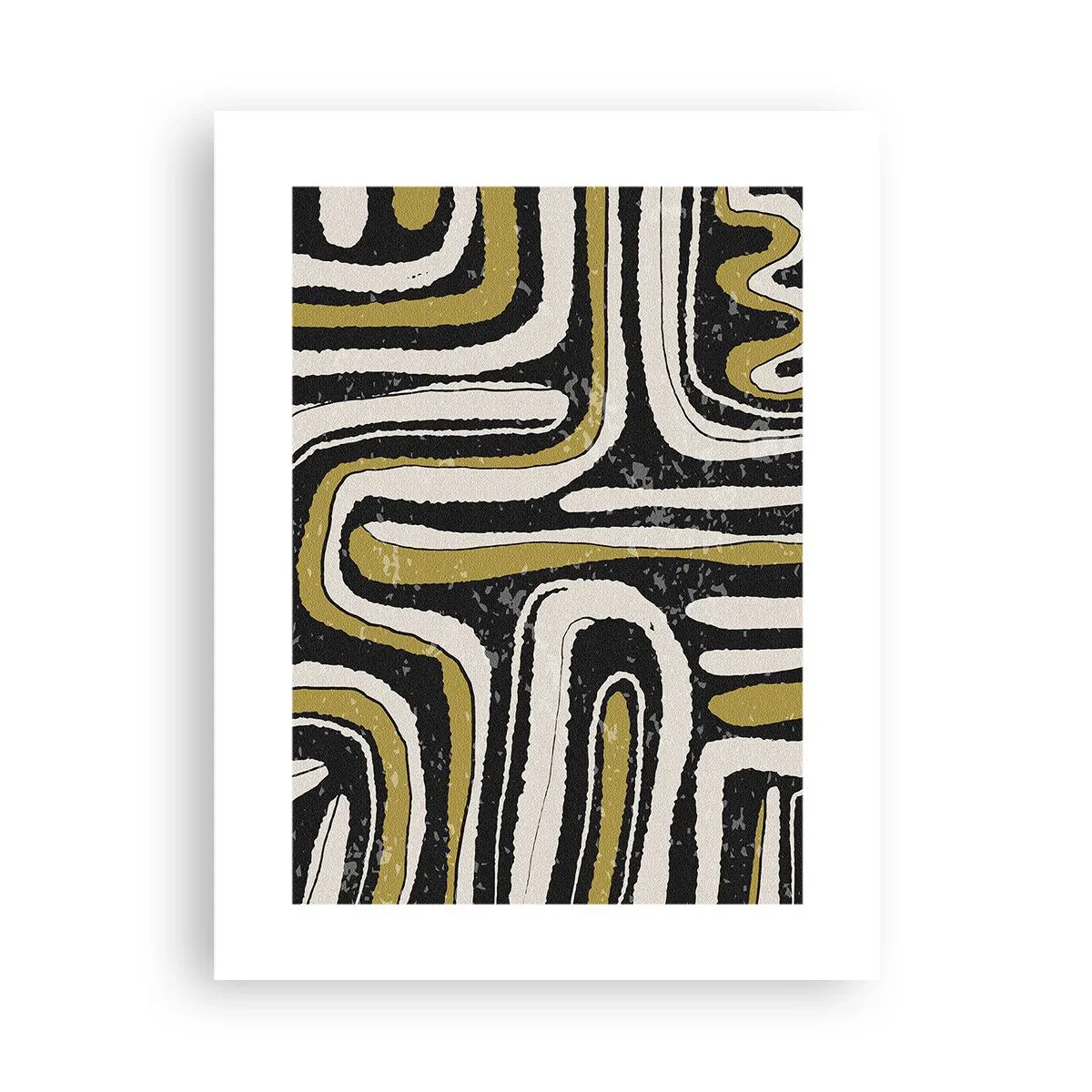 Plakat - Komposition: stier og gyder - 30x40 cm