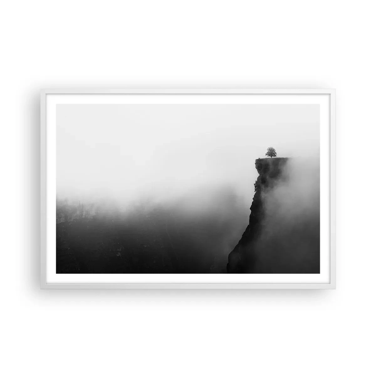 Plakat i hvid ramme - På kanten af verden - 91x61 cm