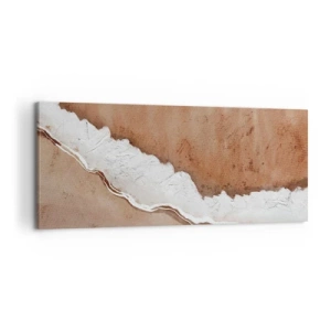 Lærredstryk - Billede på lærred - I jordnære farver - 120x50 cm