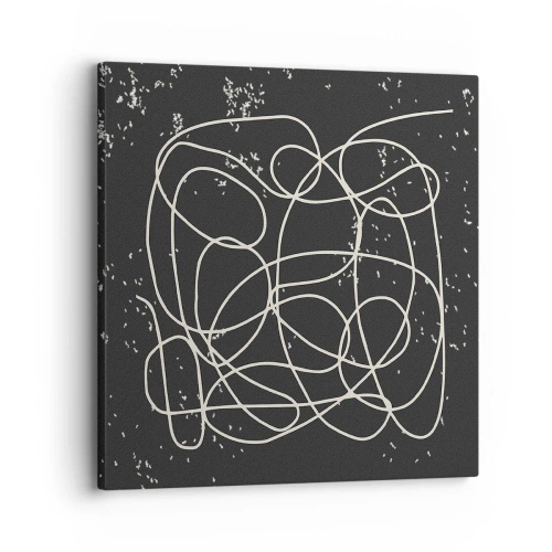 Lærredstryk - Billede på lærred - Vandrende tanker - 30x30 cm