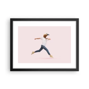 Plakat i sort ramme - En knivspids absurditet - 40x30 cm