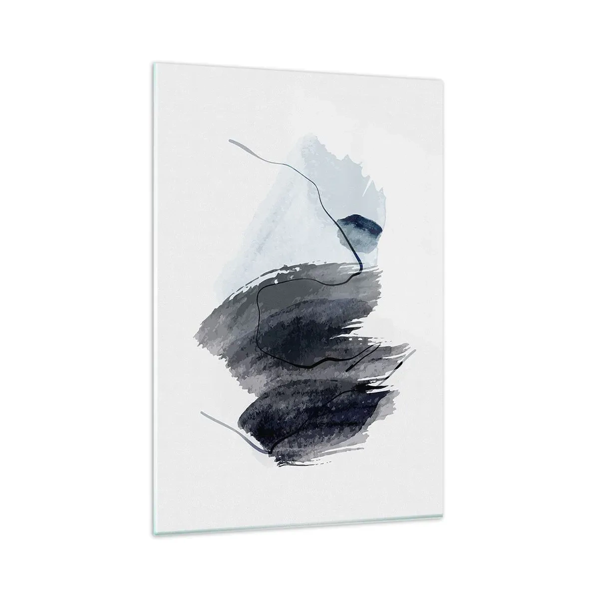 Billede på glas - Intensitet og bevægelse - 80x120 cm