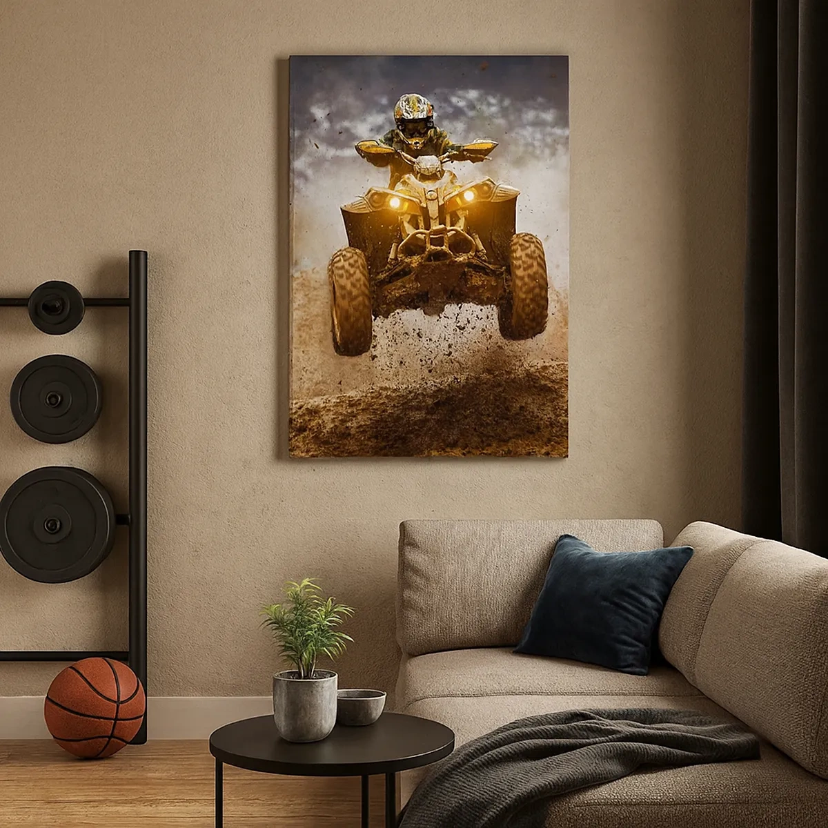 Lærredstryk - Billede på lærred - No risk no fun - 50x70 cm