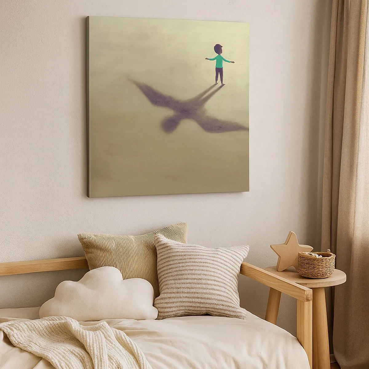 Lærredstryk - Billede på lærred - Fremtidens helt - 30x30 cm