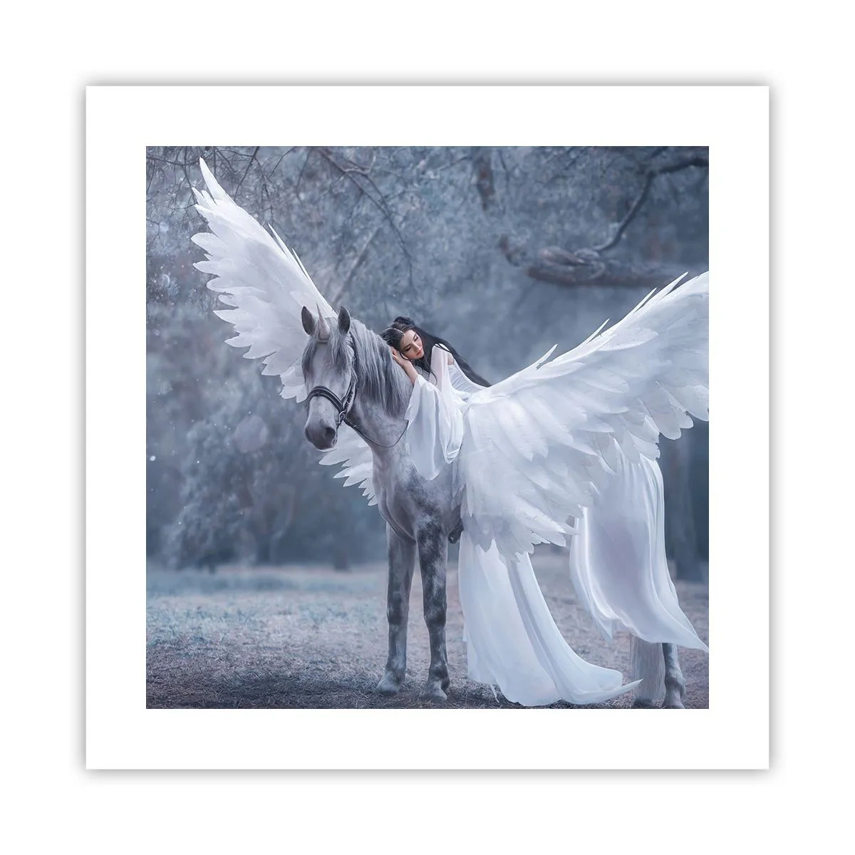 Plakat - Inspireret øjeblik - 40x40 cm