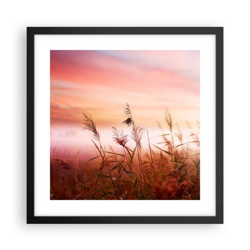 Plakat i sort ramme - Drager, blæsere, vind - 40x40 cm