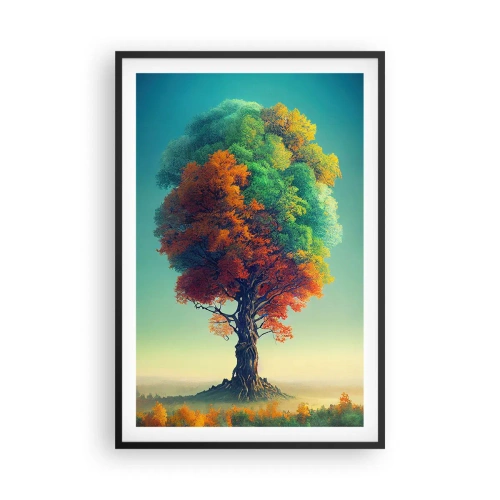 Plakat i sort ramme - Eg - naturens fader - 61x91 cm