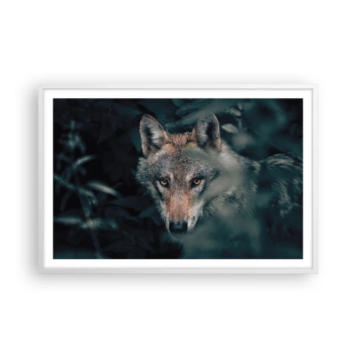 Plakat i hvid ramme - Jæger - 91x61 cm