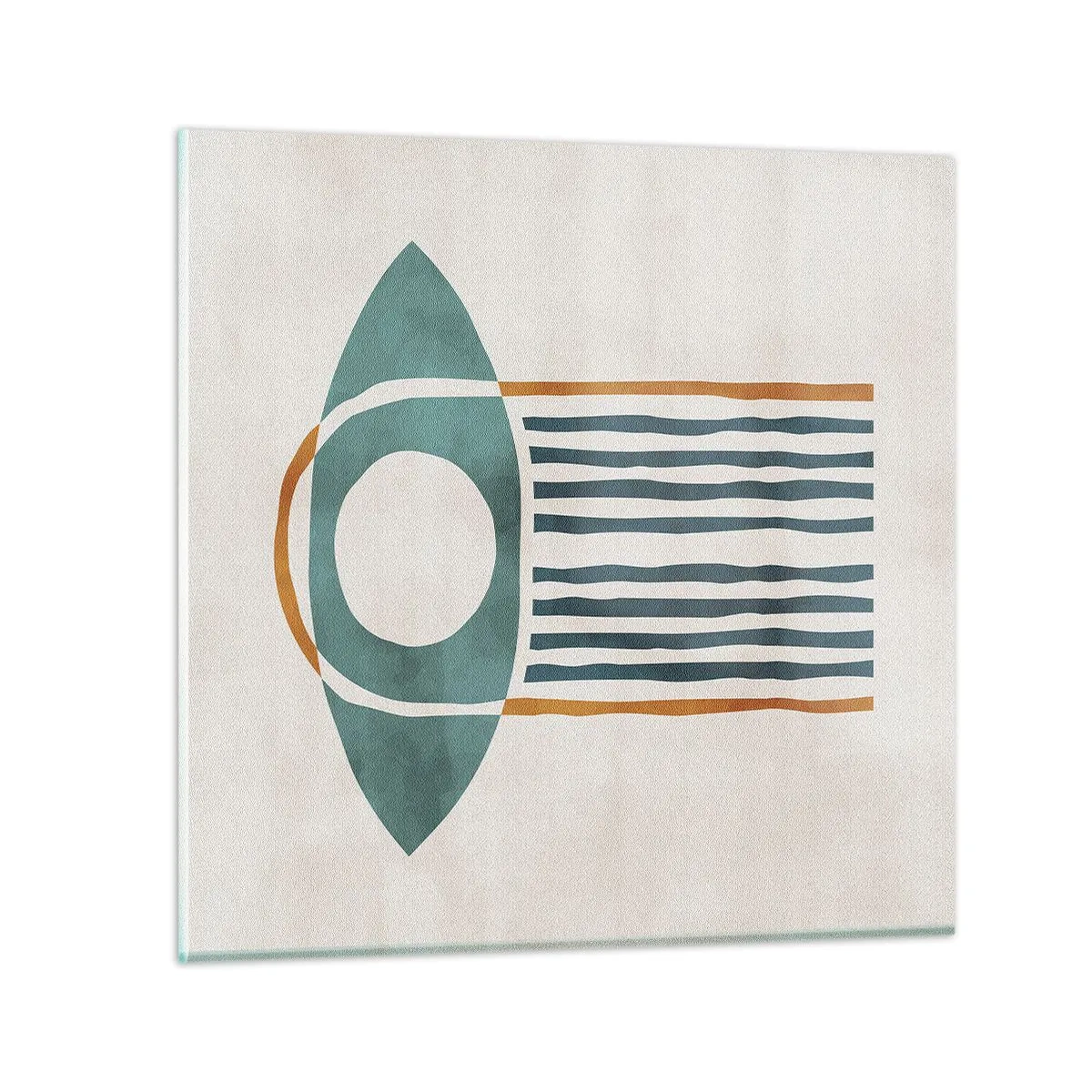 Billede på glas - Tegn og ritualer - 50x50 cm