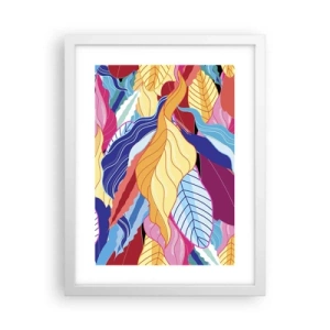 Plakat i hvid ramme - Et farverigt rod - 30x40 cm