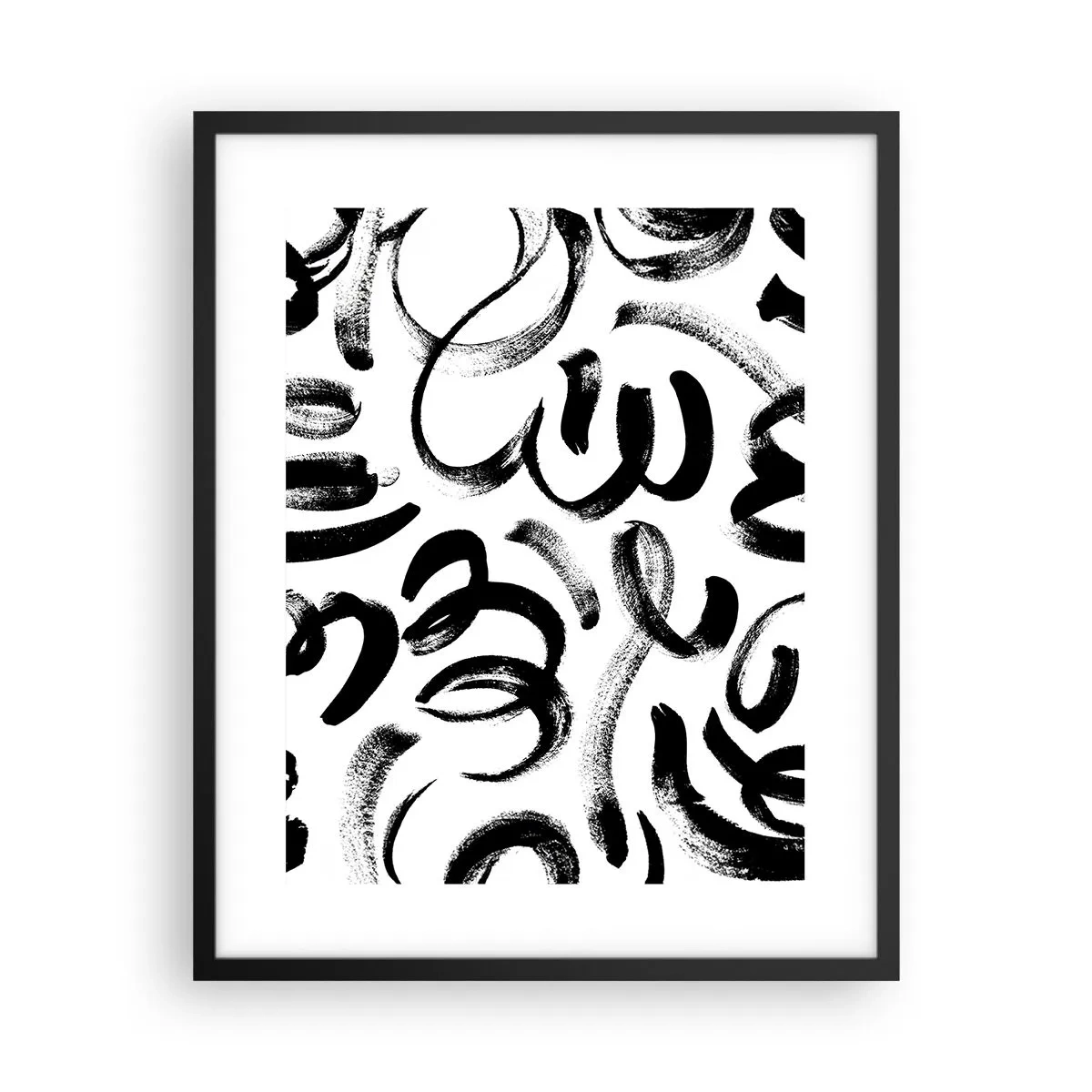 Plakat i sort ramme - I sort og hvidt - 40x50 cm