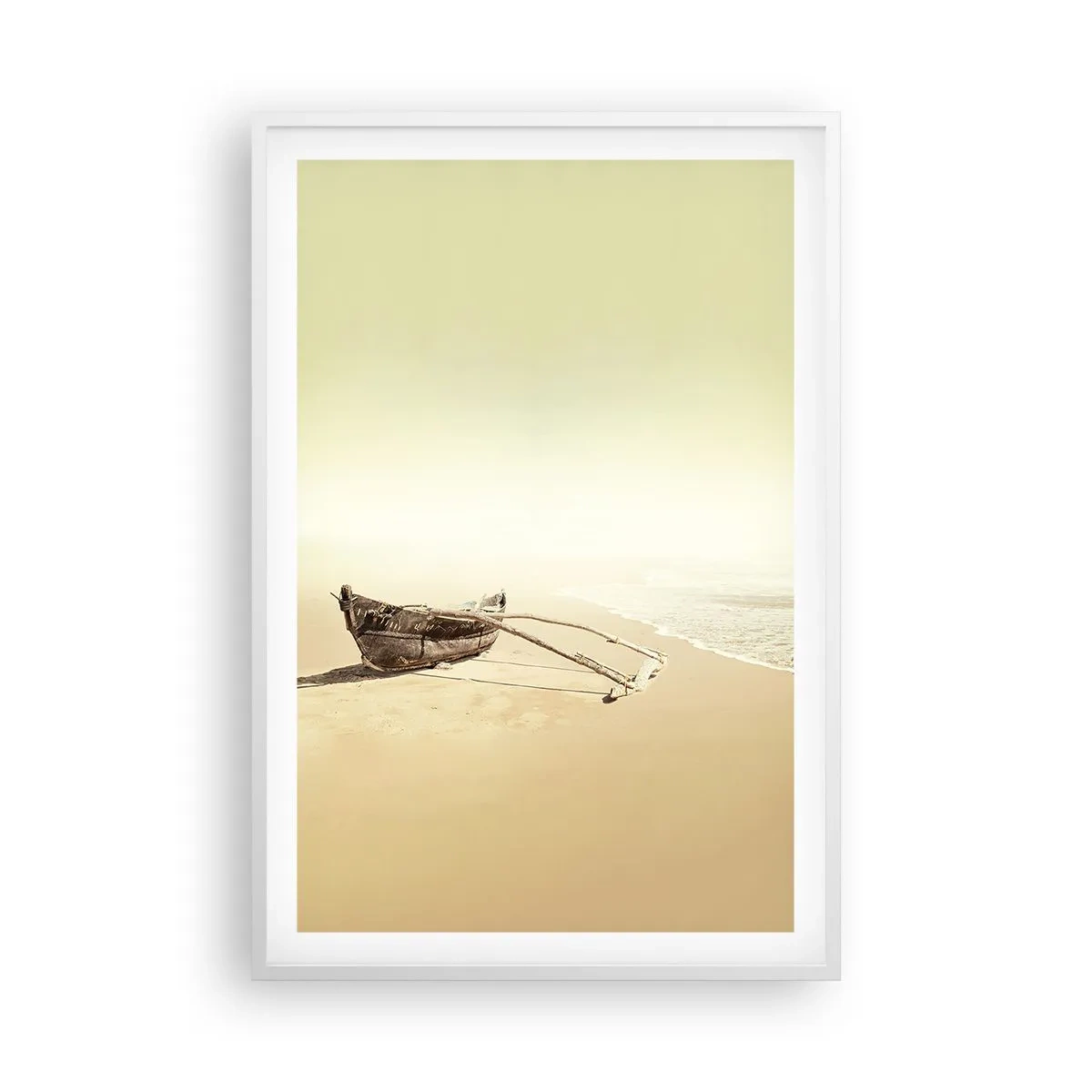 Plakat i hvid ramme - Et minde om Sydhavet - 61x91 cm