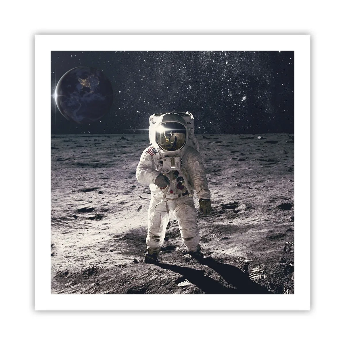 Plakat - Hilsner fra månen - 60x60 cm