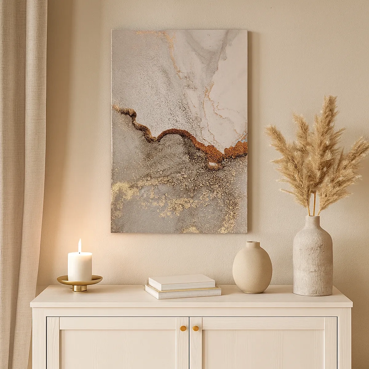 Lærredstryk - Billede på lærred - På farvegrænsen - 50x70 cm